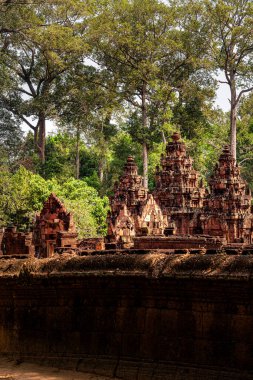 Banteay Srei Tapınağının antik kalıntıları, Angkor, Kamboçya