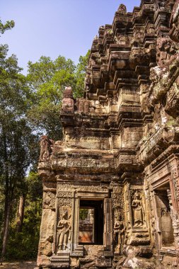 Angkor, Kamboçya 'daki Chau Say Tevoda Tapınağı' nın antik kalıntıları