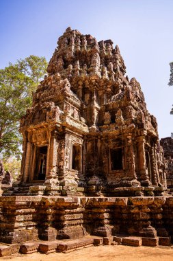 Angkor, Kamboçya 'daki Chau Say Tevoda Tapınağı' nın antik kalıntıları