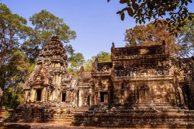 Angkor, Kamboçya 'daki Chau Say Tevoda Tapınağı' nın antik kalıntıları