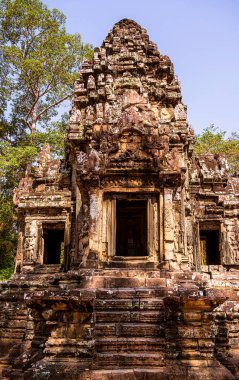 Angkor, Kamboçya 'daki Chau Say Tevoda Tapınağı' nın antik kalıntıları