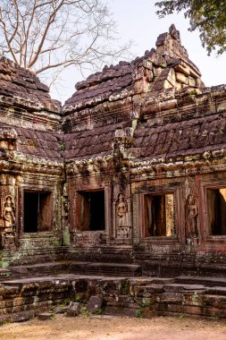 Angkor, Kamboçya 'daki Banteay Kdei Tapınağı' nın antik kalıntıları