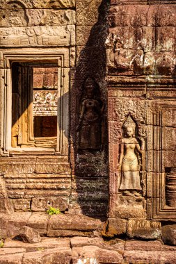 Angkor, Kamboçya 'daki Banteay Kdei Tapınağı' nın antik kalıntıları