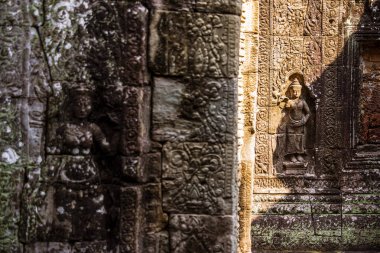 Angkor, Kamboçya 'daki Banteay Kdei Tapınağı' nın antik kalıntıları