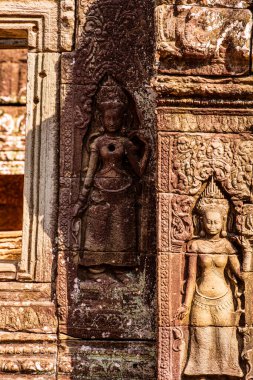Angkor, Kamboçya 'daki Banteay Kdei Tapınağı' nın antik kalıntıları