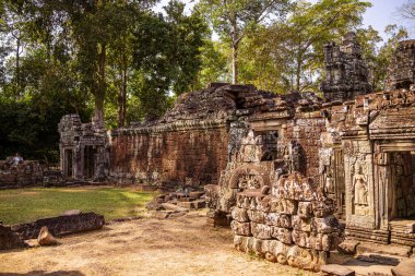 Angkor, Kamboçya 'daki Banteay Kdei Tapınağı' nın antik kalıntıları
