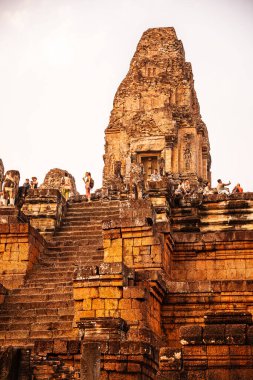 Angkor, Kamboçya 'da Sunset' teki Pre Rup Tapınağı