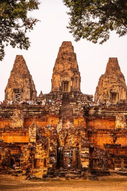 Angkor, Kamboçya 'da Sunset' teki Pre Rup Tapınağı