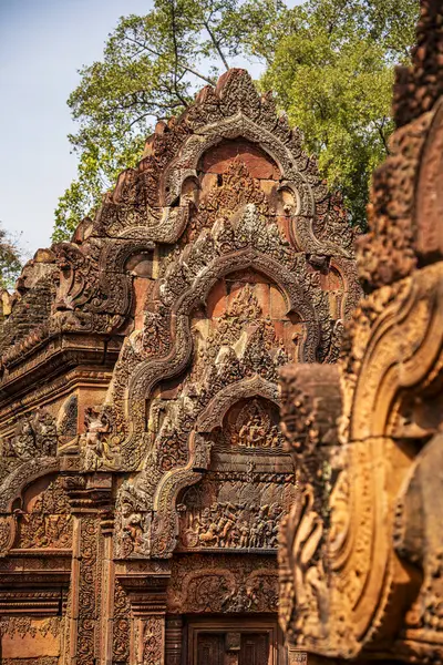 Banteay Srei Tapınağının antik kalıntıları, Angkor, Kamboçya