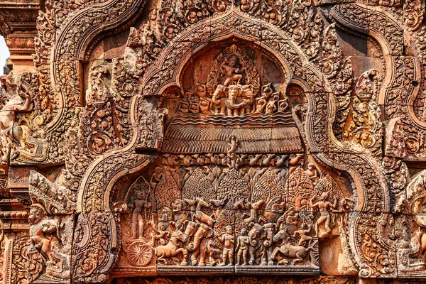 Banteay Srei Tapınağının antik kalıntıları, Angkor, Kamboçya