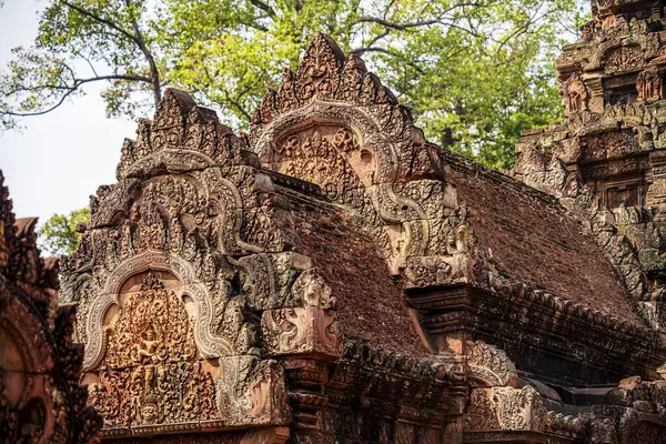 Banteay Srei Tapınağının antik kalıntıları, Angkor, Kamboçya