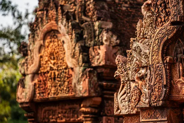 Banteay Srei Tapınağının antik kalıntıları, Angkor, Kamboçya