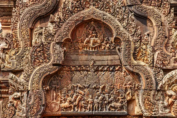Banteay Srei Tapınağının antik kalıntıları, Angkor, Kamboçya