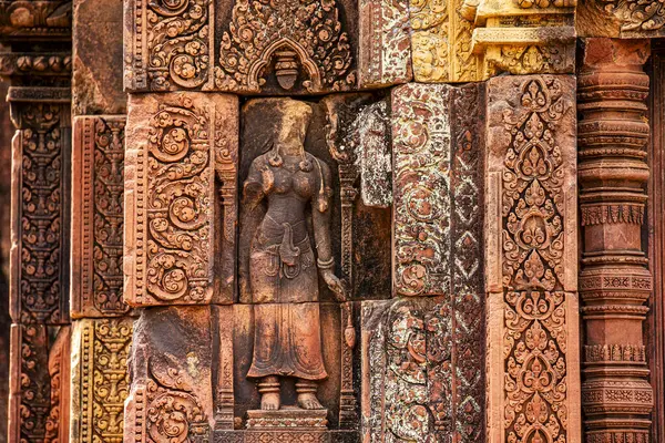 Banteay Srei Tapınağının antik kalıntıları, Angkor, Kamboçya