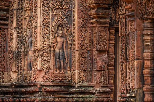 Banteay Srei Tapınağının antik kalıntıları, Angkor, Kamboçya