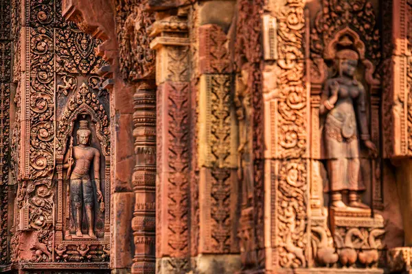 Banteay Srei Tapınağının antik kalıntıları, Angkor, Kamboçya