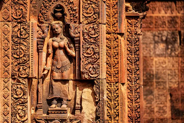 Banteay Srei Tapınağının antik kalıntıları, Angkor, Kamboçya