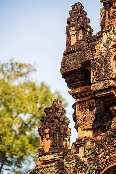 Banteay Srei Tapınağının antik kalıntıları, Angkor, Kamboçya