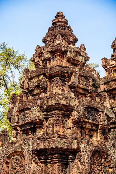 Banteay Srei Tapınağının antik kalıntıları, Angkor, Kamboçya