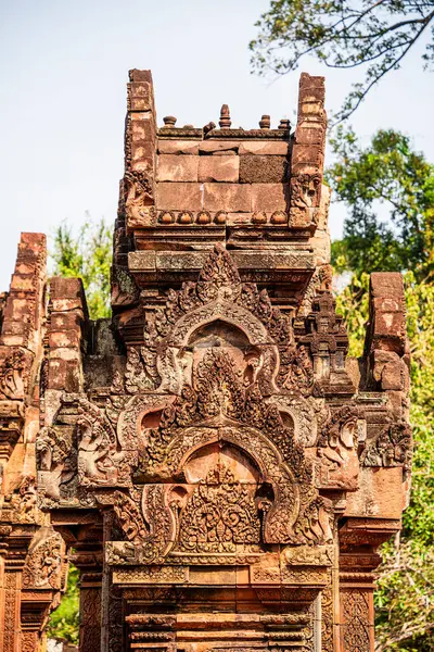 Banteay Srei Tapınağının antik kalıntıları, Angkor, Kamboçya