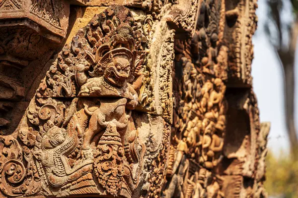 Banteay Srei Tapınağının antik kalıntıları, Angkor, Kamboçya