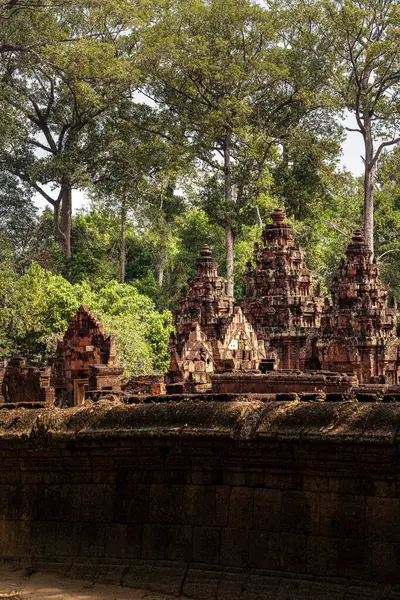 Banteay Srei Tapınağının antik kalıntıları, Angkor, Kamboçya
