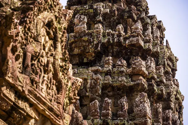 Angkor, Kamboçya 'daki Chau Say Tevoda Tapınağı' nın antik kalıntıları