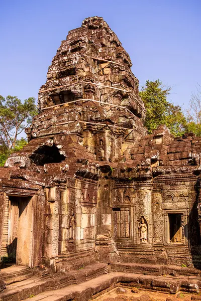 Angkor, Kamboçya 'daki Banteay Kdei Tapınağı' nın antik kalıntıları