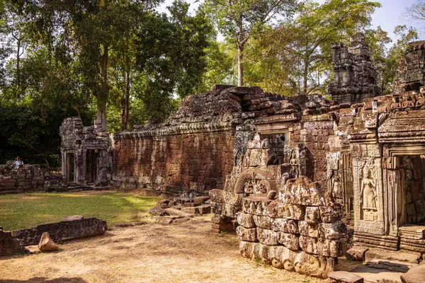 Angkor, Kamboçya 'daki Banteay Kdei Tapınağı' nın antik kalıntıları