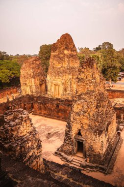 Angkor, Kamboçya 'da Sunset' teki Pre Rup Tapınağı