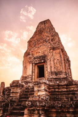 Angkor, Kamboçya 'da Sunset' teki Pre Rup Tapınağı
