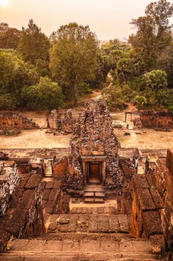Angkor, Kamboçya 'da Sunset' teki Pre Rup Tapınağı
