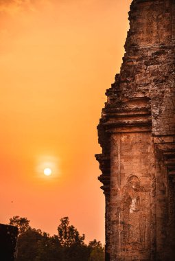 Angkor, Kamboçya 'da Sunset' teki Pre Rup Tapınağı