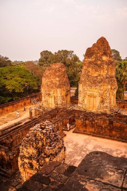 Angkor, Kamboçya 'da Sunset' teki Pre Rup Tapınağı