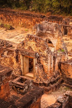 Angkor, Kamboçya 'da Sunset' teki Pre Rup Tapınağı