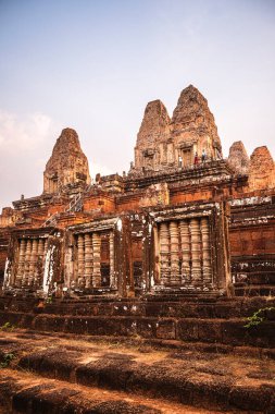 Angkor, Kamboçya 'da Sunset' teki Pre Rup Tapınağı