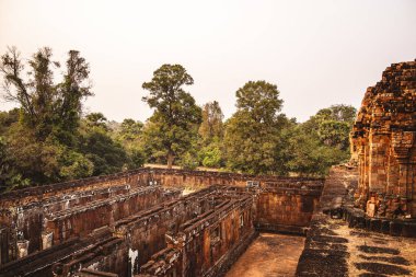 Angkor, Kamboçya 'da Sunset' teki Pre Rup Tapınağı