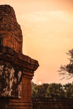 Angkor, Kamboçya 'da Sunset' teki Pre Rup Tapınağı
