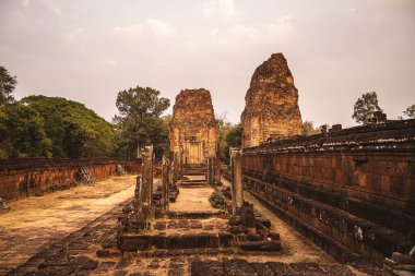 Angkor, Kamboçya 'da Sunset' teki Pre Rup Tapınağı