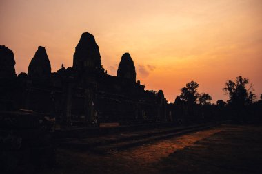 Angkor, Kamboçya 'da Sunset' teki Pre Rup Tapınağı
