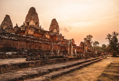 Angkor, Kamboçya 'da Sunset' teki Pre Rup Tapınağı