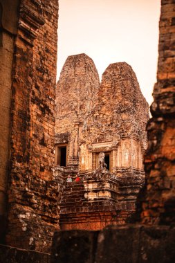 Angkor, Kamboçya 'da Sunset' teki Pre Rup Tapınağı