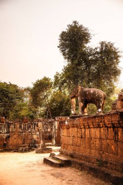 Angkor, Kamboçya 'daki Antik Doğu Mebon Tapınağı