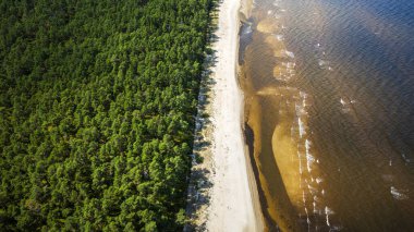 Riga Körfezi kıyısı yukarıdan, Letonya