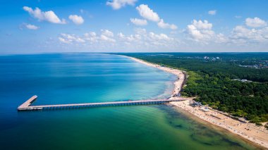 Yazın yukarıdan Palanga, Litvanya