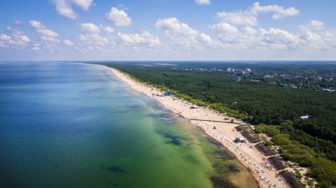 Yazın yukarıdan Palanga, Litvanya