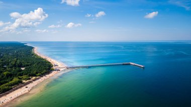 Yazın yukarıdan Palanga, Litvanya