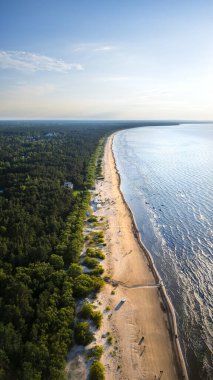 Yazın yukarıdan Jurmala, Letonya
