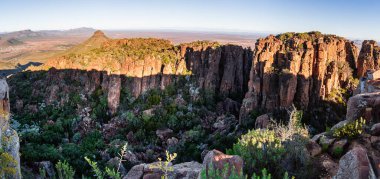 Camdeboo Ulusal Parkı manzarası, ıssızlık vadisi, Güney Afrika