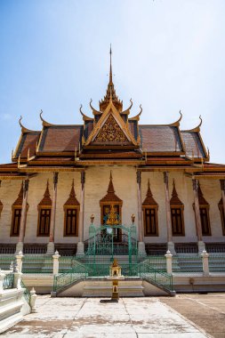 Phnom Penh, Kamboçya - 29 Ocak 2025 Sunny Weather Kraliyet Sarayı